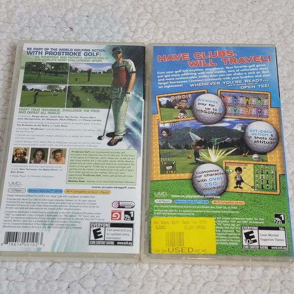 Lot of 2 Sony PSP UMD Sports Games Pro Stroke Golf | Hot Shots Golf Open Tee - Picture 3 of 7